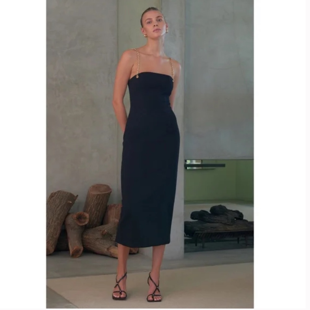 MISHA- Harli midi dress in color back US size 8